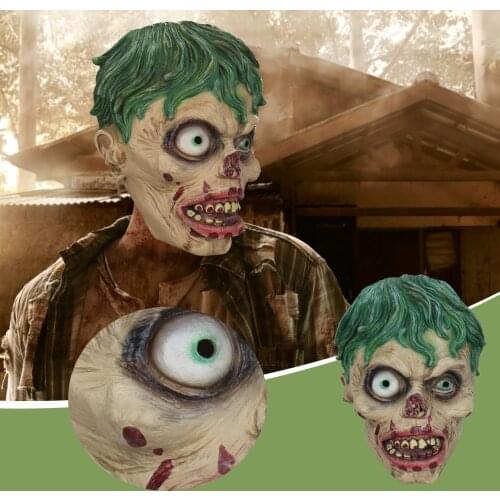 Halloween Party Scary Horror Story Adult Twisty The Clown Mask Latex Horror Bloody Props Screaming Corpse Zombie Overhead Mask