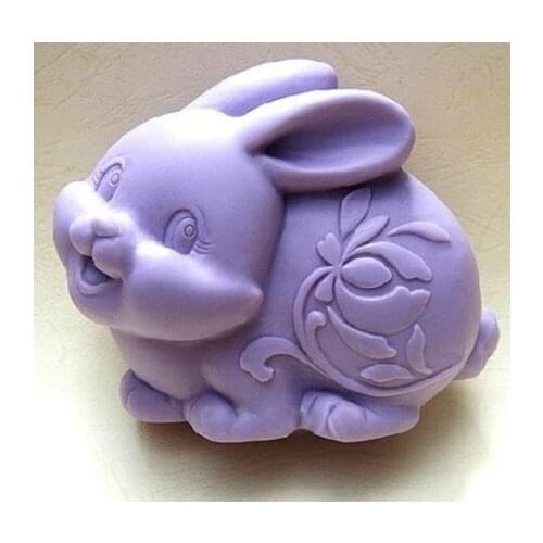 Cute Rabbit tuzi Craft Art Silicone Soap mold Craft Molds DIY Handmade soap molds