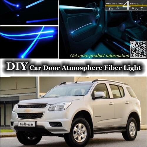 Interior Ambient Light Tuning Atmosphere Fiber Optic Band Lights For Chevrolet TrailBlazer Inside Door Panel illumination Tuning