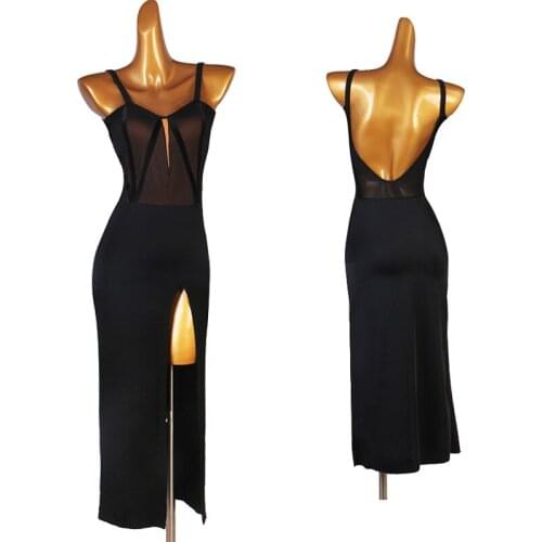 2021 New Latin Dance Clothing Rumba Sling Practice Clothes Modern Ballroom Dance Competition Dress Samba Tango Dancewear DQL5240