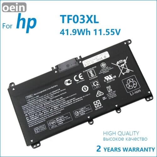 Oein Genuine TF03XL TF03 Battery For HP Pavilion 15-CC 14-bf033TX 14-bf108TX 14-bf008TU HSTNN-UB7J TPN-Q188 TPN-Q189 TPN-Q190 Q1