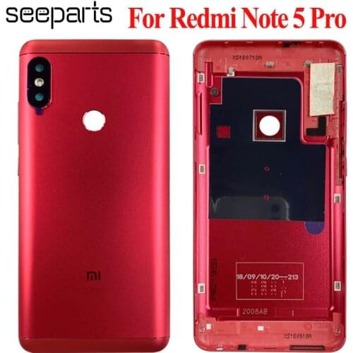 Original Housing For Xiaomi Redmi Note 5 Pro Note5 Metal Battery Back Cover Replacement Parts Case With Lens Buttons ans Tools