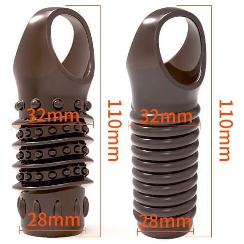 Sex Toys Exotic Condom Male Penis Sleeve Blocking Prepuce Ring Sex Products Penis Ring Delay