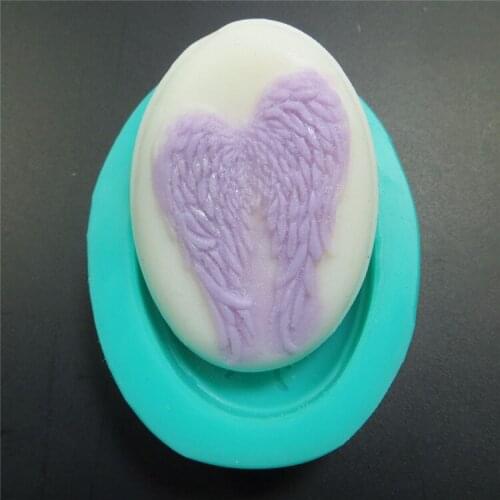 Silicone Molds Angle Wings Relief embossment Handmade soap Molds DIY candle aroma stone Silica gel mould resin clay molds QT0099