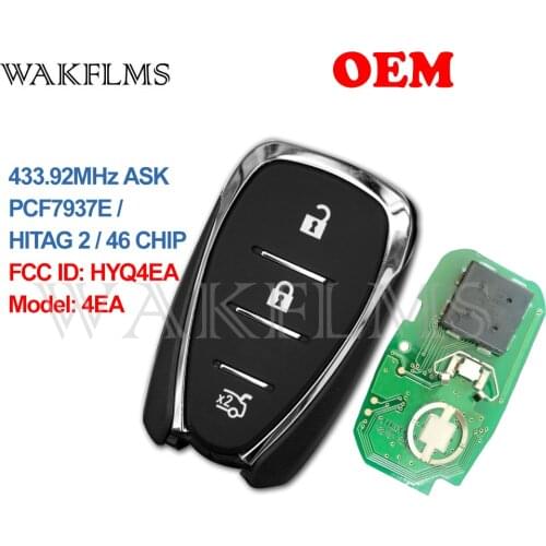 For OEM Chevrolet Camaro Volt 2016 2017 2018 2019 2020 433.92MHz 46 Chip Smart Key For Chevrolet HYQ4EA 4EA