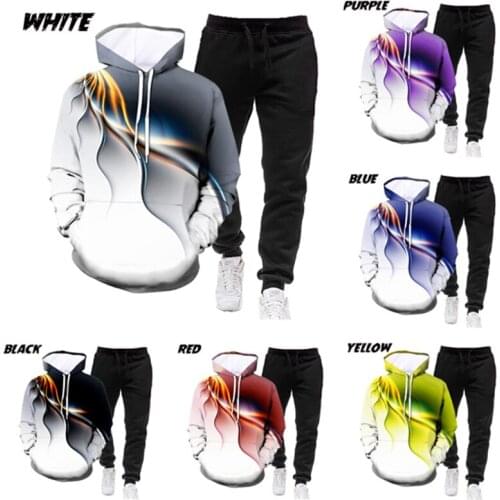 Autumn Two Piece Set Tracksuit Men Hooded Zipper Sweatshirt And Pants Winter Hoodies Outfit Male Clothing Casual Sportswear Suit