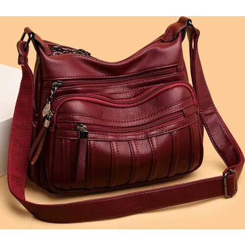 Vintage Luxury Handbag High Quality Crossbody Bags for Women Soft Leather Shoulder Bag Female Messenger Bag Bolsa Feminina New