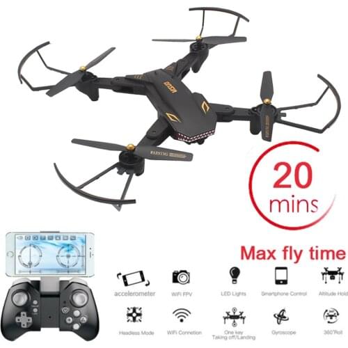 VISUO XS809S Sharks Dron 720P WIFI FPV With Wide Angle HD Camera Foldable RC Drone Quadcopter RTF Helicopter Toys VS E58 SG106