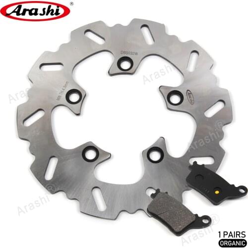 ARASHI CNC Rear Brake Disc Rotor Brake Pad Motorcycle Disk For SUZUKI GSX R GSXR GSX R 1000 GSX1000R 2011 2012 2013 2014 2015