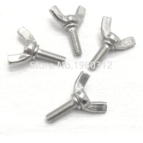 1-10pcs M3 M4 M5 M6 M8 M10*L DIN316 Stainless Steel 304 A2-70 Butterfly Bolt Wing Bolt Thumb Wing Screw Claw Hand Tighten Screws