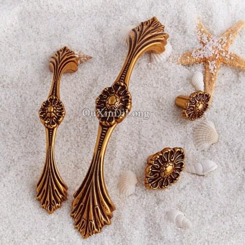 10PCS European Antique Kitchen Door Furniture Handles Hardware Cupboard Wardrobe Drawer Cabinet Pulls Handles&Knobs