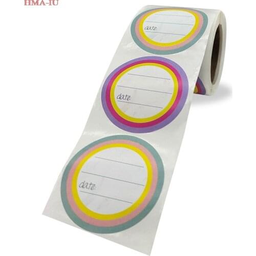 200pcs/roll Kitchen Sticker Refrigerator Freezer Food Storage Container Jar Packing Date Content Label Marker Spice Stickers