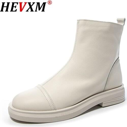 2021 Autumn Women Ankle Boots Casual Comfort Women Boots Black White Winter Shoes Woman Booties Female Platform Shoes