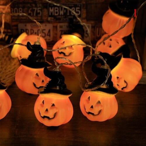 3 meters*20 LED Halloween Pumpkin Bat Skull String Light Home Party Decoration Party Outdoor Halloween Decoration Lantern Light