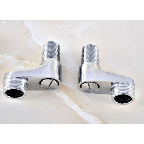 Bathroom Accessories Shower Faucet Claw Foot Adjustable Adapter Polished Chrome Curved Feet Wall Mounted Width Swing Arms zba183