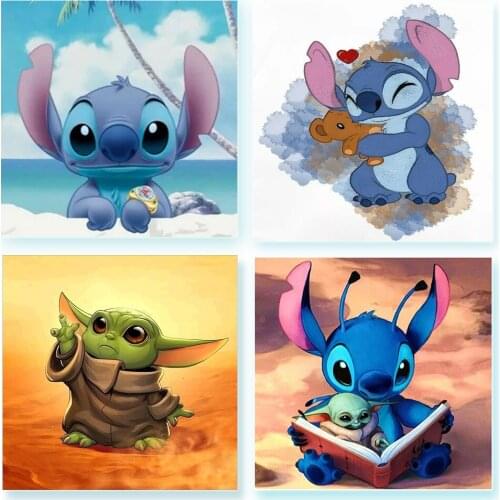 Disney 5d Diy Diamant Schilderen Art Vierkante/Ronde Strass Cartoon Mickey Serie Mozaïek Kruissteek Woondecoratie Schilderen