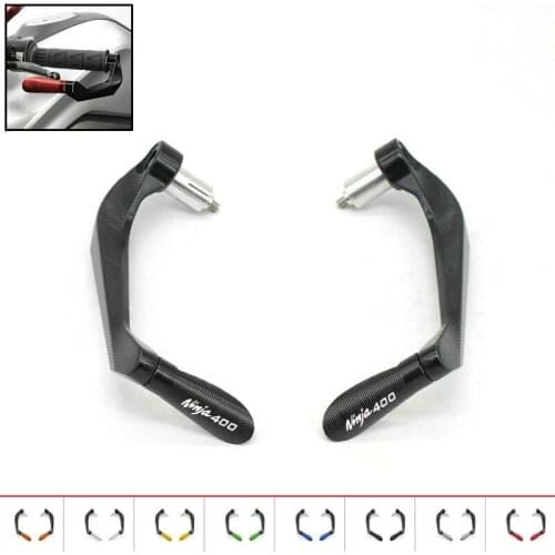 For Kawasaki Ninja 400 Motorcycle Aluminum Handlebar Grips Guard Brake Clutch Levers Guard Protector
