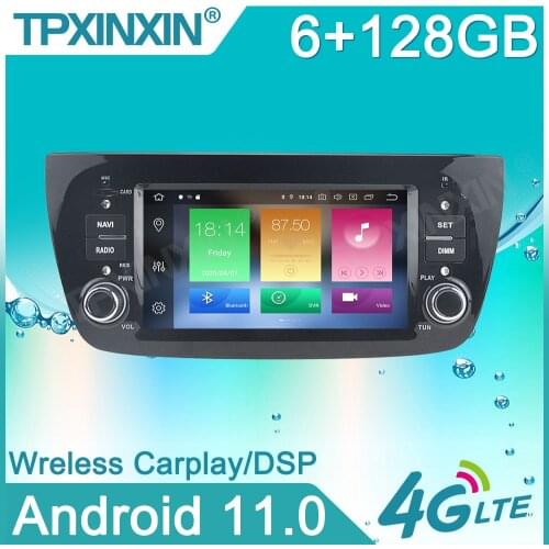 Android 11 6G+128GB car No DVD player Car multimedia Radio For FIAT DOBLO Opel Combo Tour 2010-2015 GPS Navigation Built-in DSP