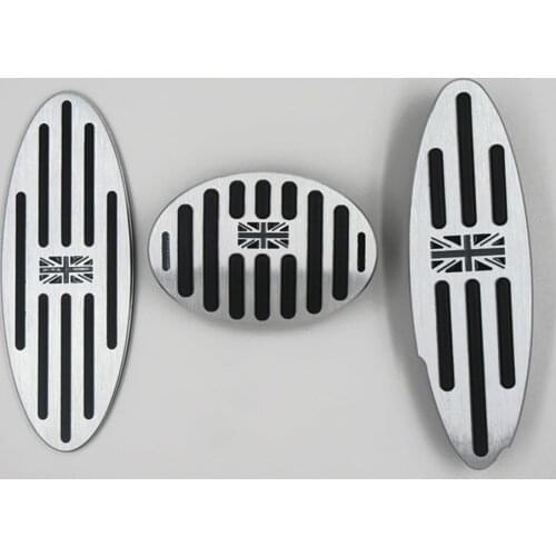Car shape stainless steel Fuel Brake Footrest Pedal AT/MT for BMW MINI Cooper JCW S R55 R56 R60 R61 F54 F55 F56 F60