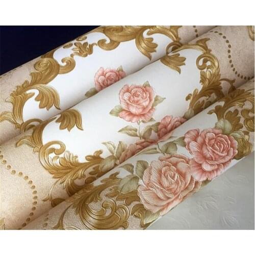 Beibehang papel de parede PVC waterproof coexistence personalized fashion 3d wallpaper European idyllic living room background