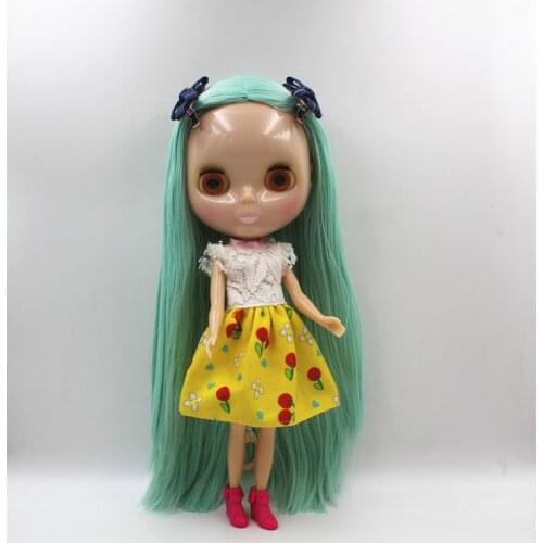 Free Shipping big discount RBL-444 DIY Nude Blyth doll birthday gift for girl 4colour big eye doll with beautiful Hair cute toy