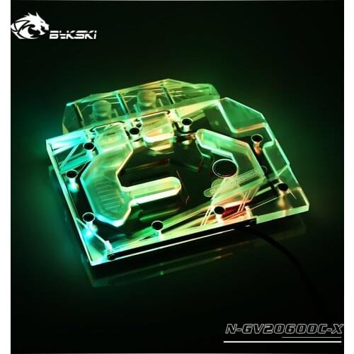 Bykski gpu cooler for Gigabyte RTX2060 MINI ITX 0C 6G Watercooling block Full Cover graphocs card water block N-GV2060OC-X