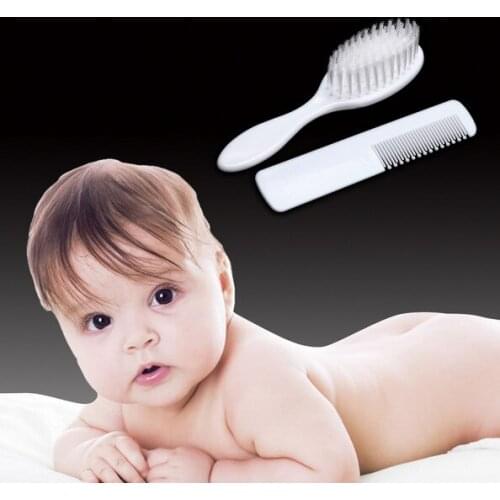 Baby Safety Soft Hair Brush 2Pcs/Set Infant Comb Grooming Shower Design Pack Kit