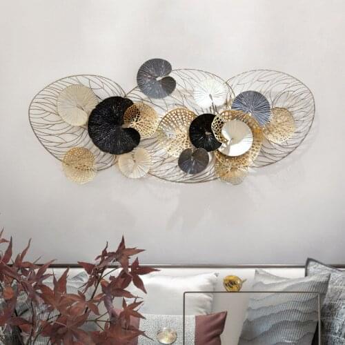 Chinese Wrought Iron Wall Hanging Wall Mural Decoration Creative Home Bedroom Bedside Pendant Decoration Old Stereo Wall