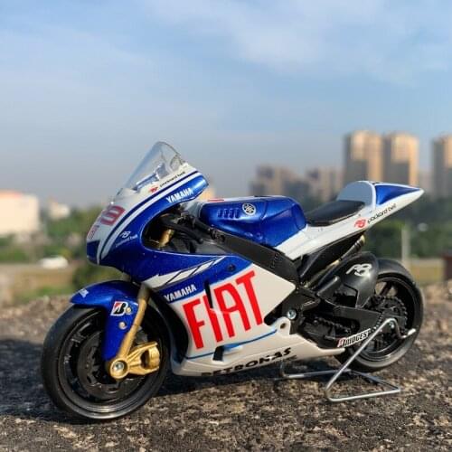 1:18 Yamaha GP M1 Motorcycle Diecast Toy 11.5cm Model Car Gifts for Boys Collection Ornaments