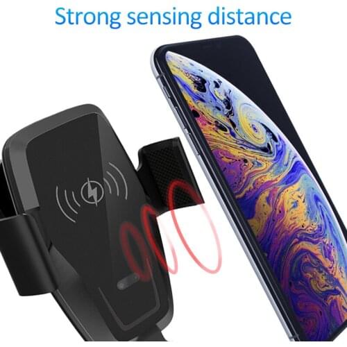 New K88 Infrared Induction Car Wireless Charging 10W Fast Charging Outlet Bracket Gravity bracket Car Wireless Charger 2 In 1