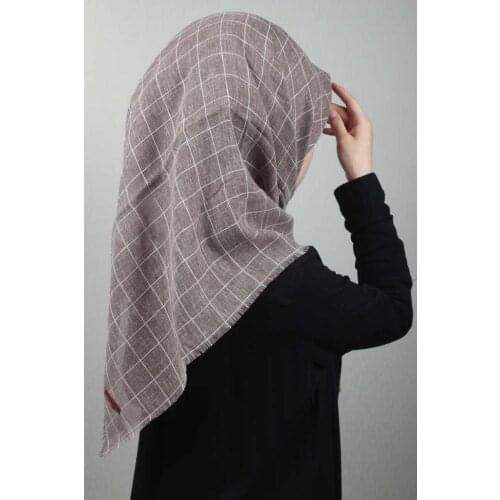 POLOİST PATTERNED MUNICH LINEN SCARF-DESEN-02-RENK-13