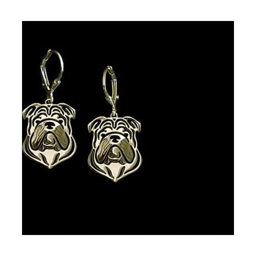 Drop Shipping-English Bulldog Earrings