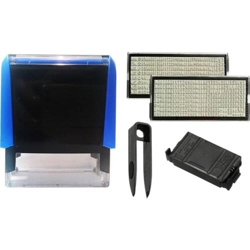 Rubber Stamp Kit DIY Personalized Customized Self-Inking Business Address Name Handicrafts Stamper Accessories