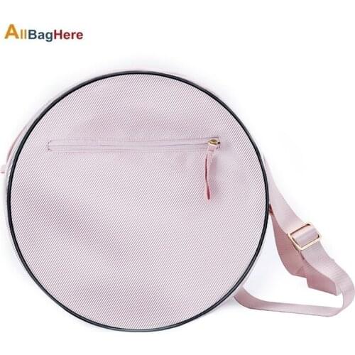Light Pink Yoga Circle Bag 168D Latin Twill One Shoulder Fitness Yoga Clothes Storage Bag Yoga Mats Towel Messenger Storage Bags