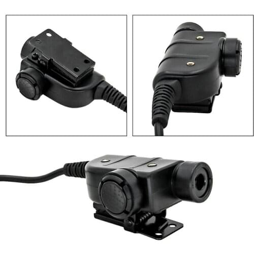 Outdoor tactical hunting sports headset accessories military adapter silynx ptt tactical u94 ptt walkie-talkie ptt