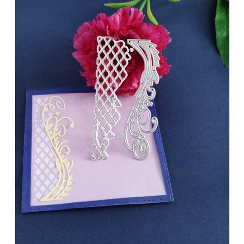 Hollowed-out lace lace background wallpaper art metal cutting die stamping die clipping paper processing album template DIY