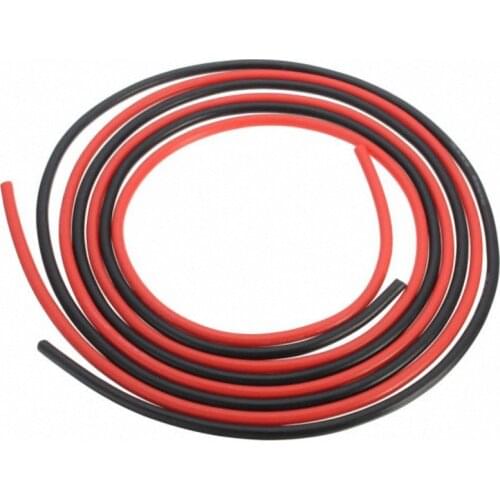 Zyhobby 2 meters 16AWG Red&Black Silicone Cable Heatproof Soft Silicone Silica Gel Wire For DIY RC Plane