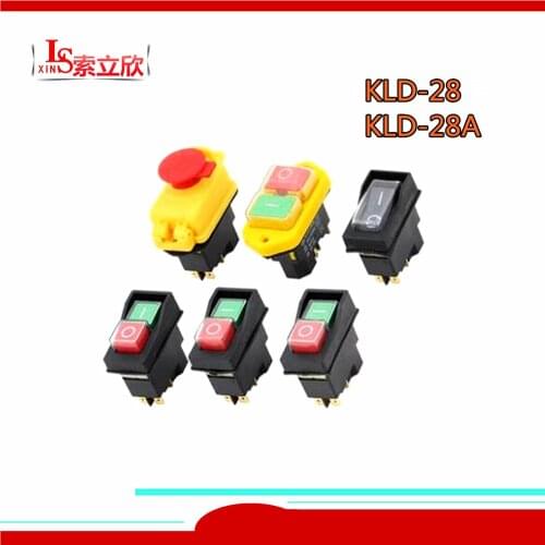 1PCS Electromagnetic Switch KLD-28A KLD-28 KLD 28A KLD 28 Waterproof Magnetic Switch Start Switch Electric Tool 4PIN/5PIN