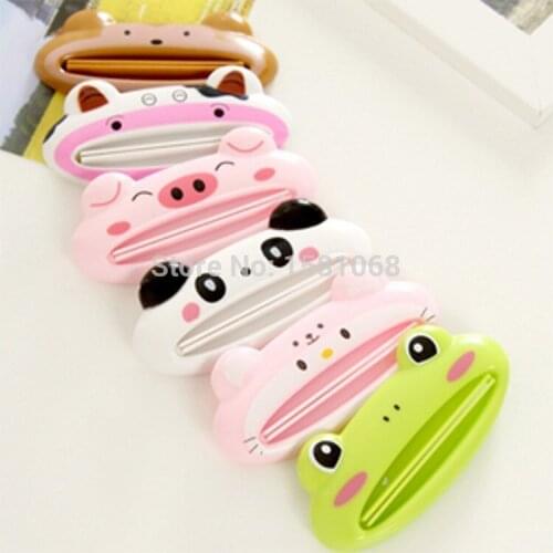1pcs Cute Animal multifunction squeezer / toothpaste squeezer Home Commodity Bathroom Tube Cartoon Toothpaste Dispenser