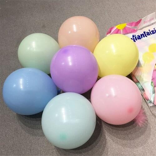 30pcs 5inch Macarons Color Pastel Candy Balloons Latex Round Helium Balons For Birthday Party Supplies Wedding Bridal Decoration