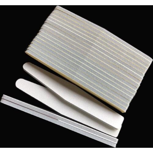 Random colour 4pcs metal base with 80 pcs replacement pads nail sponge file removable pads diamond shape nail file