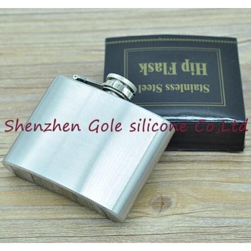 50pcs 4oz Stainless Steel Pocket Flask Russian Hip Flask Male Small Portable Mini Shot Bottles Whiskey Jug Small Gifts For Man