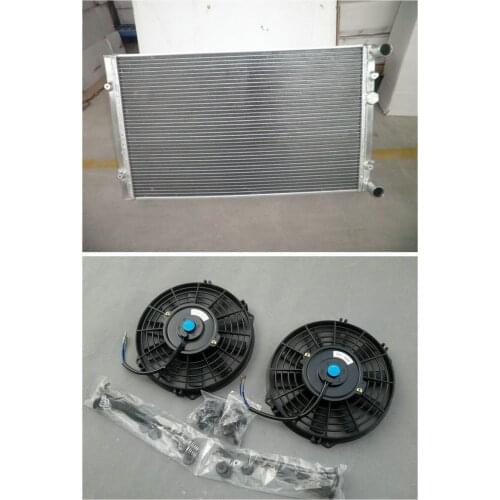 ALUMINUM RADIATOR+2*FAN FOR VW GOLF GTI/BORA MK4 IV,AUDI A3/TT,SEAT LEON/TOLEDO,1.8T Hot Selling