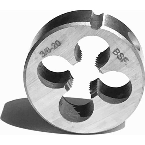 Free shipping of 1PC hss6542 made BSF standard BSF3/8-20 manual threading die thread Maker for metal workpiece threading