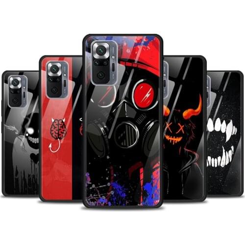 Devil Bad Boy Anime Tempered Glass Cover For Xiaomi Redmi Note 10 10S 9 9T 9S 8T 8 9A 9C 8A 7 Pro Max Phone Case