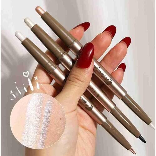 Moonlight Double-headed Silkworm Pen Pearlescent White Opening Inner Corner Highlight Brightening Eye Makeup Pen