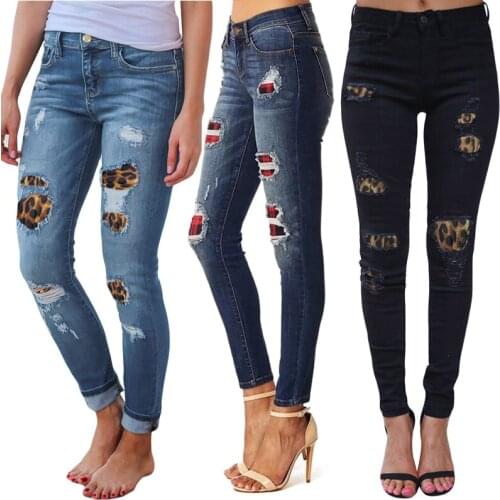 2020 Stretch High Waist Jeans Mom Slim Boyfriend Ripped Jeans For Women Push Up Denim Skinny Jeans Woman Plus Size Pencil Pants