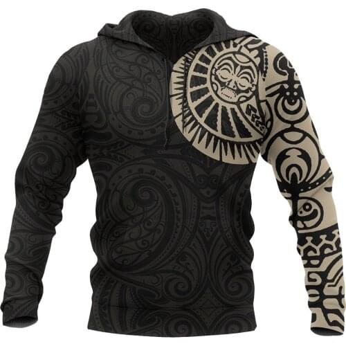 Maori Tattoo New Zealand 3D Full Printed Unisex Deluxe Hoodie Men Sweatshirt Streetwear Zip Pullover Casual Jacket Tracksuit-613