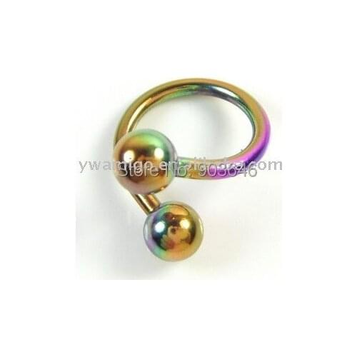 50pcs Sprical Ring BCR CBR/Tongue/Horseshoes mix colors and styles body piercing jewelry Free shipping