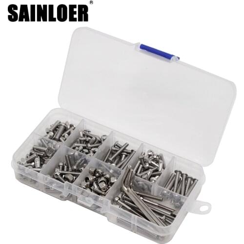 SAINLOER Multiple specifications Screw box Stainless Steel Screw Kit Set for 1/10 Traxxas Slash 2WD RTR/Pro RC Car Accessories